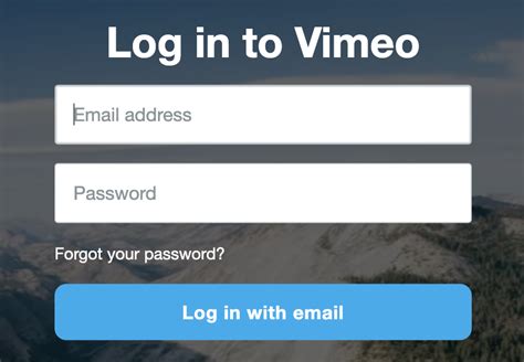 www.vimeo.com log in.